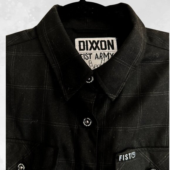 Dixxon Flannel Fist Army Glove Lords Snap Button Up - Picture 2 of 3